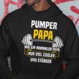 Pumper Papa Kraftsport Gym Lustiges Bodybuilding Mit-Ausschnitt Kapuzenpullover Lustige Geschenke