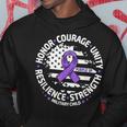 Purple Up For Military Kid Us Flag Cool Military Child Month Hoodie Unique Gifts