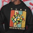 Puzzle Cube Whisperer Vintage Speed Cubing Youth Math Hoodie Unique Gifts