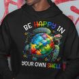 Puzzle Turtle Be Happy In Your Own Shell Autism Awareness Hoodie Unique Gifts