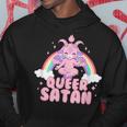 Queer Satan Baphomet Nicht-Binäre Geschlechtsflüssigkeit Queer Pride Kapuzenpullover Lustige Geschenke