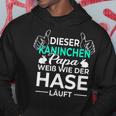 Rabbit Diese Rabbit Papa Weiß Wie Der Rabbit Laufen Kapuzenpullover Lustige Geschenke