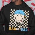 Rad Like Dad Hippie Face Check Dad Son Daughter Father's Day Hoodie Unique Gifts