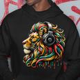 Rasta Reggae Music Headphones Jamaican Lion Of Judah Hoodie Unique Gifts