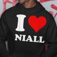 Red Heart I Love Niall Hoodie Personalized Gifts