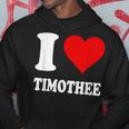 Red Heart I Love Timothee Hoodie Personalized Gifts