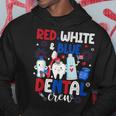 Red White & Blue Dental Crew Dental Assistant 4Th Of July Hoodie Unique Gifts