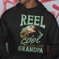 Reel Cool Grandpa Fishing Grandpas Father's Day Dad Hoodie Funny Gifts