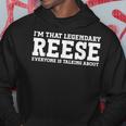 Reese Surname Team Family Last Name Reese Hoodie Funny Gifts