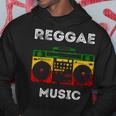 Reggae Music Musicbox Boombox Rastafari Roots Rasta Reggae Hoodie Unique Gifts