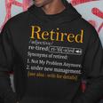 Retired Definition Dad Retirement Party Men's Hoodie Unique Gifts