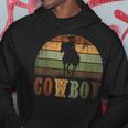 Retro Cowboy Hoodie Lustige Geschenke