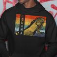 Retro Leguan Hoodie Lustige Geschenke