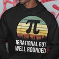 Retro Pi Day Irrational But Well Rounded Math Teacher Hoodie Unique Gifts
