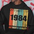 Retro Sagittarius 1984 Vintage 34Th Birthday Hoodie Unique Gifts