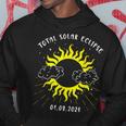 Retro Sun Total Solar Eclipse April 8 2024 Totality Hoodie Funny Gifts