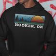 Retro Sunset Stripes Hooker Oklahoma Hoodie Unique Gifts