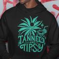 Retro Tanned And Tipsy Beach Summer Vacation On Back Hoodie Unique Gifts