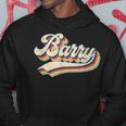 Retro Vintage Barry First Name Barry Hoodie Personalized Gifts
