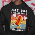 Retro Vintage Hot Dog Looking For A Hallway Hoodie Unique Gifts