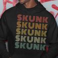 Retro Vintage Skunk 90S Zoologist Zookeeper Wildlife Animal Hoodie Unique Gifts