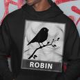 Robin Bird Branch SilhouetteHoodie Unique Gifts