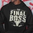 Rock Vintage Music Boss Final White Fun Music Lover Hoodie Unique Gifts