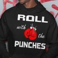 Roll With The Punches Boxing Gloves Hoodie Unique Gifts