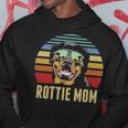 Rottie Mom Rottweiler Dog Vintage Retro Sunset Beach Vibe Hoodie Unique Gifts
