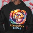 Round Rock Texas Total Solar Eclipse 2024 Labrador Retriever Hoodie Unique Gifts