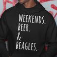 Weekends Beer Beagle Dog Hoodie Unique Gifts