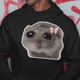 Sad Hamster Meme Trauriger Hamster Hoodie Lustige Geschenke