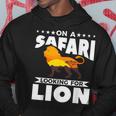 On A Safari Looking For Lion Family Vacation Hoodie Unique Gifts