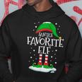 Santa's Favorite Elf Christmas Family Matching Xmas Hoodie Unique Gifts