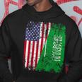 Saudi Arabian Roots Half American Flag Saudi Arabia Flag Hoodie Unique Gifts