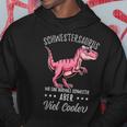 Schwestersaurus Lustiges Schwester Dinosaurier Hoodie Lustige Geschenke