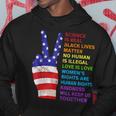 Science Is Real Black Lives Matter Kindness Together Us Flag Hoodie Unique Gifts