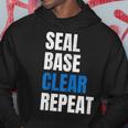 Seal Base Clear Repeat Car Body Painter Automotive Hoodie Unique Gifts