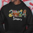 Senior 2024 Highland Cow Western Graduation Class Hoodie Unique Gifts