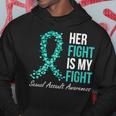 Sexual Assault Awareness Month I Wear Teal Ribbon Support Hoodie Unique Gifts