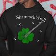 Shamrock'n'roll St Patrick's Day Rock Guitar Bass Players Hoodie Unique Gifts