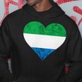 Sierra Leone Heart Siera Leonean Roots Flag Pride Love Hoodie Unique Gifts