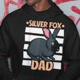 Silver Fox Rabbit Dad Hoodie Unique Gifts