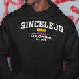 Sincelejo Colombia 1535 Schwarzes Hoodie, Stadtnamen Design Lustige Geschenke