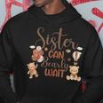 Sister Can Bearly Wait Bear Gender Neutral Boy Baby Shower Hoodie Unique Gifts