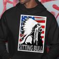 Sitting Bull Chief American Flag Poster Style Hoodie Unique Gifts