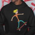 Skateboarding Stickman Skateboard Hoodie Unique Gifts