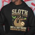 Sloth Running Team Sloth Hoodie Unique Gifts
