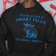 Are You A Smart Fella Or Fart Smella Vintage Style Retro Hoodie Unique Gifts