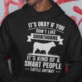 Smart People Cattle Farmer Cow Breed Shorthorns Hoodie Unique Gifts